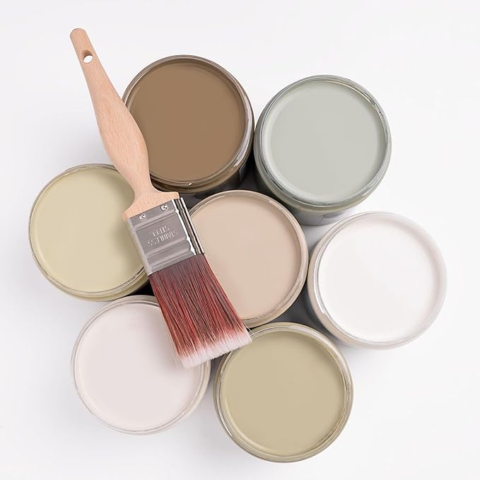 Dixie Belle Silk All-in-One Mineral Paint | French Villa (4oz) | Soft Warm Greige All-in-One Water Based Primer + Topcoat | Durable Furniture Paint | Low Reflective Finish