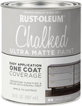 Rust-Oleum Aged Gray Chalked All-in-One Ultra Matte Paint | One Coat Coverage | No Primer, Sanding, Or Topcoat Needed | Easy Clean Up | Made in USA | 30 OZ