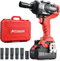 AOBEN 1100N.m Cordless Impact Wrench, 1/2" High Torque Impact Gun, 3-Speed 2500RPM Power Impact Driver for Car RV Tire Lug Nuts, Includes 4.0Ah Battery & Fast Charger, 6 Sockets & Carry Case