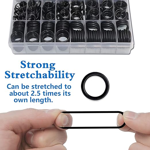 ZDBB 1280 Pcs 24 Size Rubber O-Ring Assortment Kit with Pick and Hook Set for Pressure Washer Faucet Plumbing OD 6mm-28mm