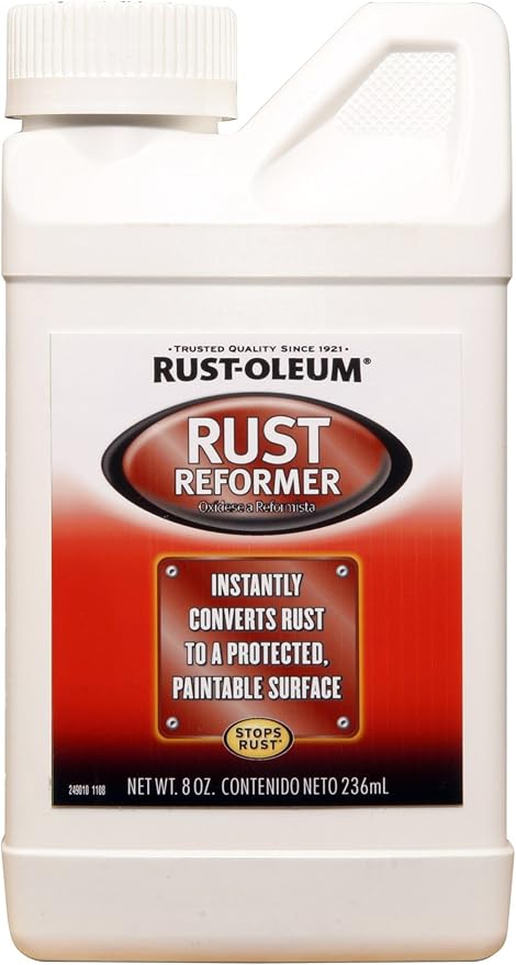 Rust-Oleum 248659 Rust Reformer Brush On, 8 oz, Black