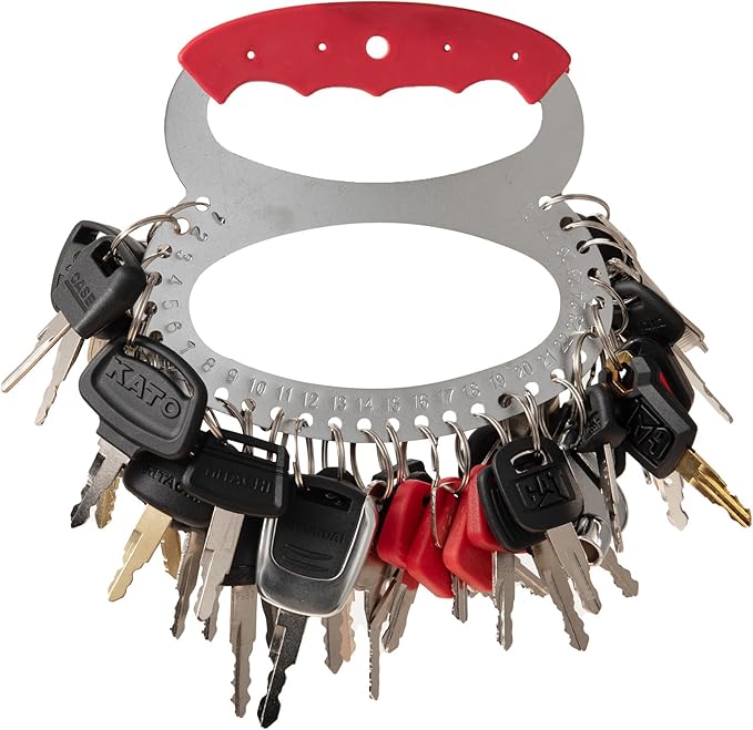 Equipment Keys Master Set,44 Pcs Construction Machinery Key for Caterpillar JohnDeer Hitachi Komastu Volvo Bobcat Case JCB Doosan Kobelco