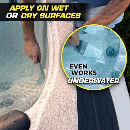 Flex Paste, Waterproof Paintable Putty, Spackle Sealant, Fill Gaps Cracks Holes - Block Out Water and Air - UV Resistant - Walls, Drywall, EPDM, Concrete, Roof, RV Repairs, Black, Cartridge