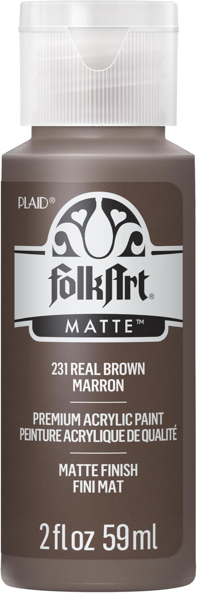 FolkArt JA231 Folkart Acrylic Paint Real, 2 oz, Multicolor