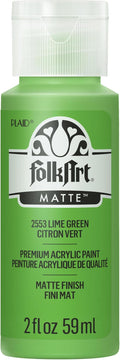FolkArt Acrylic Paint in Assorted Colors (2 oz), 2553, Lime Green