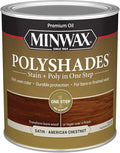 Minwax PolyShades Wood Stain + Polyurethane Finish – Quart, American Chestnut, Satin