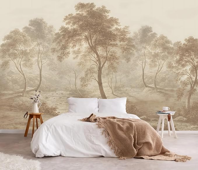 YQWDMX - Peel and Stick Vintage Forest Wallpaper Tropical Jungle murals for Bedroom ZY10 S