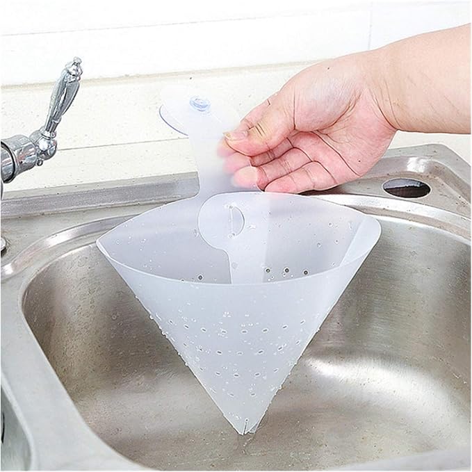 Water Filter, Foldable Kitchen Sink Strainer Self-Standing Filter Food Vegetable Stopper Drain Gadgets, 10PCS Jingxin