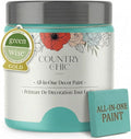 Country Chic All-in-One Chalk Paint for Furniture, Cabinets, Home Decor, Eco-Friendly, Matte Finish, Built-In Primer & Top Coat for Wood, Metal - Tropical Cocktail (Turquoise) - 4 oz (118 ml)