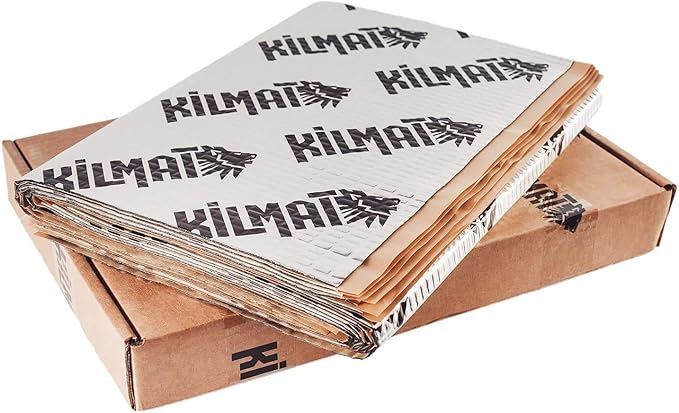 KILMAT 50 mil 25 sqft Car Sound Deadening Mat, Butyl Automotive Sound Deadener, Audio Noise Insulation and dampening