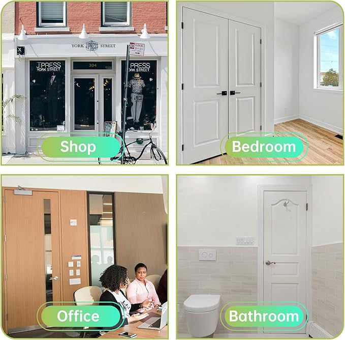 3in Ball Bearing Door Hinges 3 Pack, Small Black Heavy Duty Stainless Steel Hinges for Interior Exterior Doors, with Stainless Steel Screws, Max Loading 100LBs/Set, Black Matte