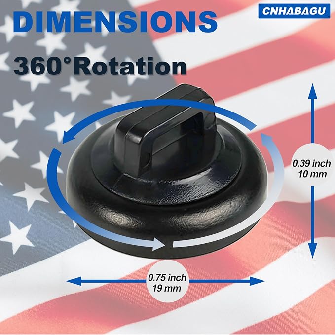 Magnetic Zip Tie Mounts Magnet Cable Tie Mount Clips Base Automotive Wire Cable Management Wire Clips Management for Car Boat Trailer Marine Office Electrical Wiring (Black 24 Pcs)