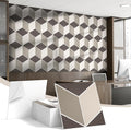12Pack Acoustic Panels, Self-Adhesive Sound Proof Panels for Walls, Decorative 3D Textured Printing Sound Dampening Panels Sound Absorption Tiles for Studio, Office, Home, 12×12×0.4", Camel