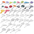 48PCS Heavy Equipment Key Set, Construction Equipment Multi Keys fit Common Major Equipment Manufactures Forlift Excavator Tractor Lodaer JD Case Hitachi CAT JCB Kobelco and More Construction Keys