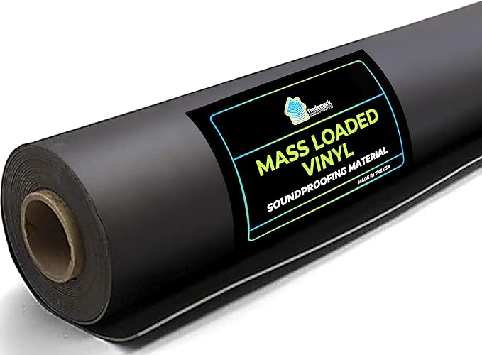 Trademark Soundproofing Mass Loaded Vinyl 1lb - MLV Soundproofing for Wall Sound Barrier - Sound Insulation - Made in USA (4' x 15' (60 sf))
