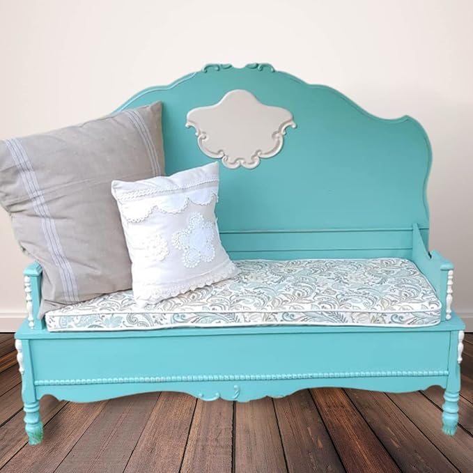 Chalky Chicks 32 Fl Oz Matte Aqua Bay (Aqua Blue) Chalk Paint for Furniture Without Sanding - No Prep Furniture Paint No Sanding All in One for Crafts, Wood, Walls, Cabinet, Metal, Dresser, Farmhouse
