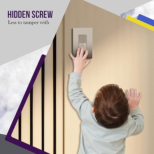 ENERLITES 3-Way Decorator Paddle Light Switch, Gloss Finish, Single Pole or Three Way, 3 Wire, Grounding Screw, Residential Grade, 15A 120V/277V, UL Listed, 93150-NK-10PCS, Nickel, (10 Pack)