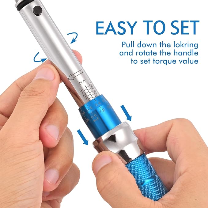 Spoke Torque Wrench, 2-10NM Torque Wrench Set for Motorcycle and Dirt Bike Spoke