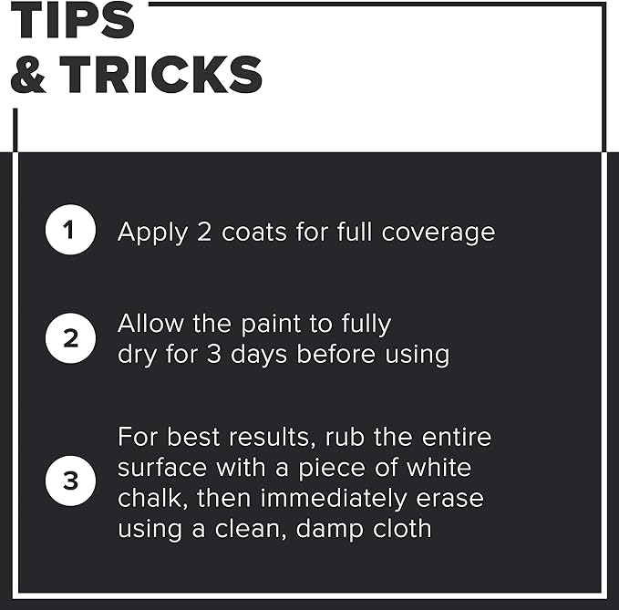 INSL-X Chalkboard Paint, Black, 1 Quart | Studio Finishes for Walls and DIY Projects | 100% Acrylic Interior Paint