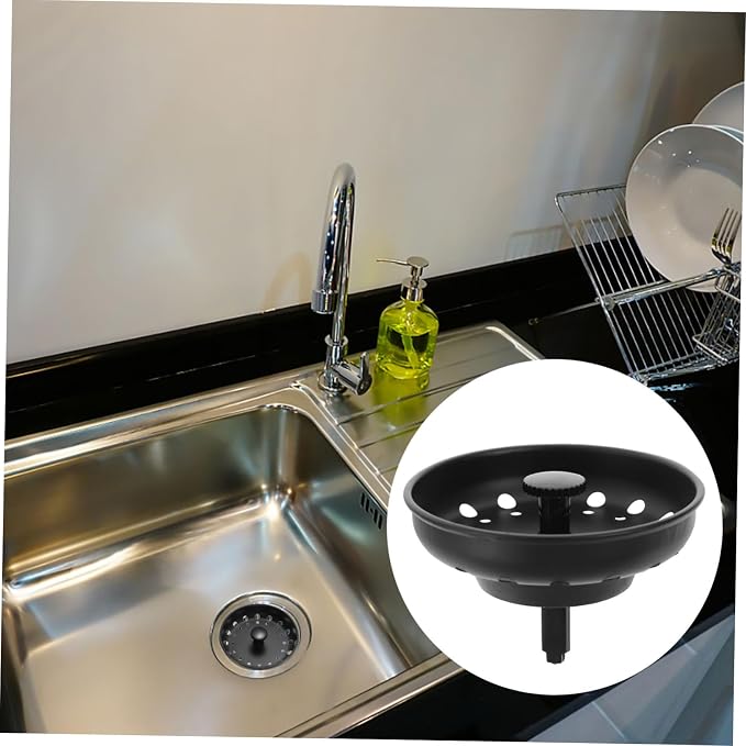 Homoyoyo 3sets Kitchen Sink Drain Stopper Sink Drain Filter Plug Metal Material Strainer Use 2pcs*3