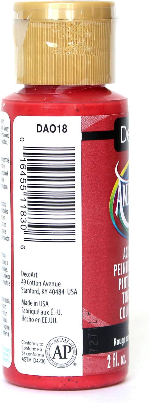 DecoArt Americana Acrylic Paint, 2-Ounce, Country Red