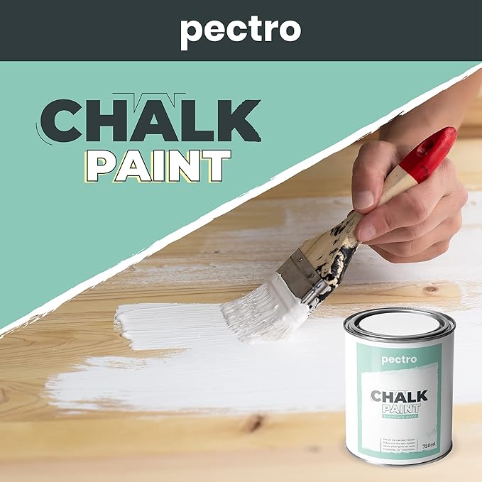 Chalk Paint for Furniture 25 fl.Oz. (750ml) + Special Chalk Paint Brush - Furniture Paint no Sanding or Priming - Chalk Finish Wood Paint - DIY Projects Home Decor & Improvement (PASTEL PINK)