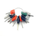 15PCS Heavy Construction Equipment Keys Set,Machinery Operator Ignition Keys Compatible with JD Volvo Caterpillar JCB Case Takeuchi Genie Bobcat Hitachi JLG Toyota