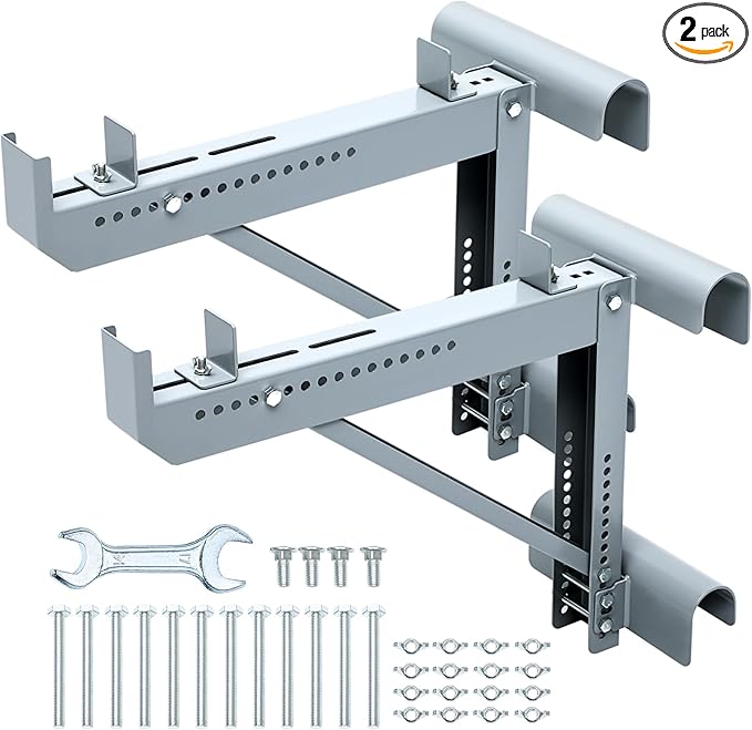 Colinktool Ladder Jacks,Short Body Ladder Jacks-2Pack, Siliver