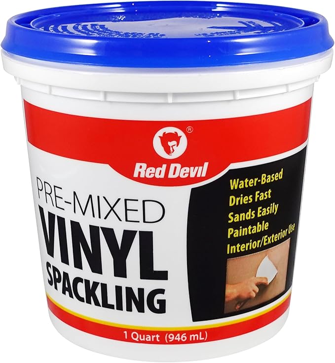 Red Devil 0534 Pre-Mixed Vinyl Spackling, 1 Quart