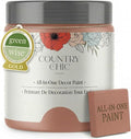 Country Chic All-in-One Chalk Paint for Furniture, Cabinets, Home Decor, Eco-Friendly, Matte Finish, Built-In Primer & Top Coat for Wood, Metal - Peachy Keen (Coral Pink) - 4 oz (118 ml)