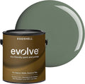 EVOLVE Interior Paint & Primer, Eggshell (Ivy Green), 1 Gallon – One-Coat Coverage, Excellent Hide, Low VOC, Low Odor, Washable Paint for Walls, Doors & Trim