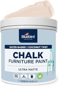 BLUEBIRD Chalk Furniture Paint - 500 ML / 16.9 fl oz for Furniture, Home Décor, Cabinets, and More (Coconut Twist)
