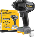 900 Ft-lbs Cordless Impact Wrench, 1/2 Inch Impact Gun Compatible Dewalt 20V Battery, Brushless Constant High Torque Impact Driver with 3 Speed, Tool Only (No Battery Included)