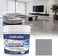 Epoxy Colored Sand Floor Paint, High-Gloss Self-Leveling Epoxy Coating for Interior & Exterior Surfaces, Wear-Resistant & Non-Slip Marble Effect Finish, 35oz (1KG), Cloud Gray