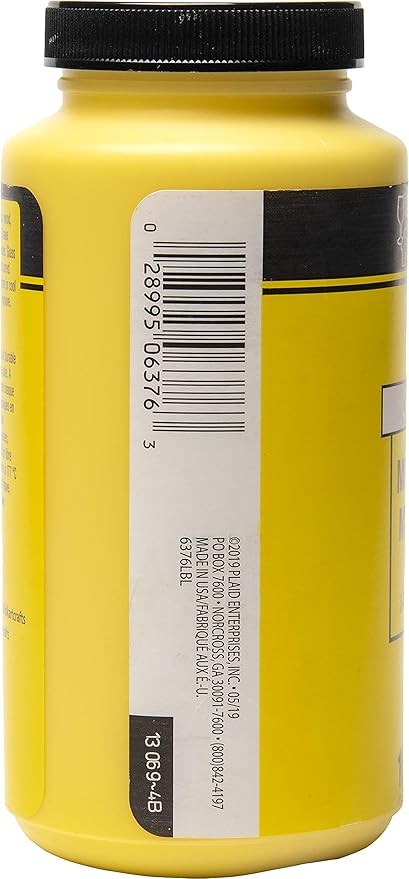 FolkArt Multi-Surface Satin Acrylic Paint in Assorted Colors, 16 oz, Daffodil Yellow 16 Fl Oz