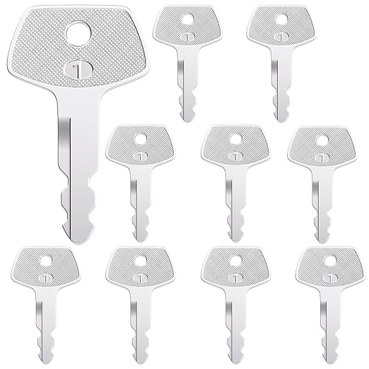 10Pcs S450 150979A1 Ignition Key, Heavy Equipment Keys fit Case Linkbelt JCB Sumitomo Excavator
