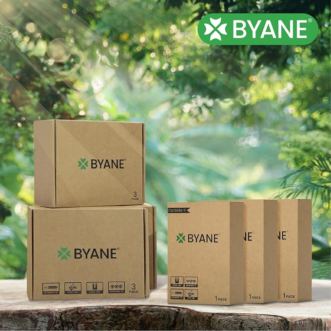 BYANE 18-Inch Carbide Chainsaw Chain 3/8"LP Pitch .050" Gauge 62 DL | Fits Poulan 4218, Echo CS-310, CS-3510, CS-400, and Ryobi RY3818