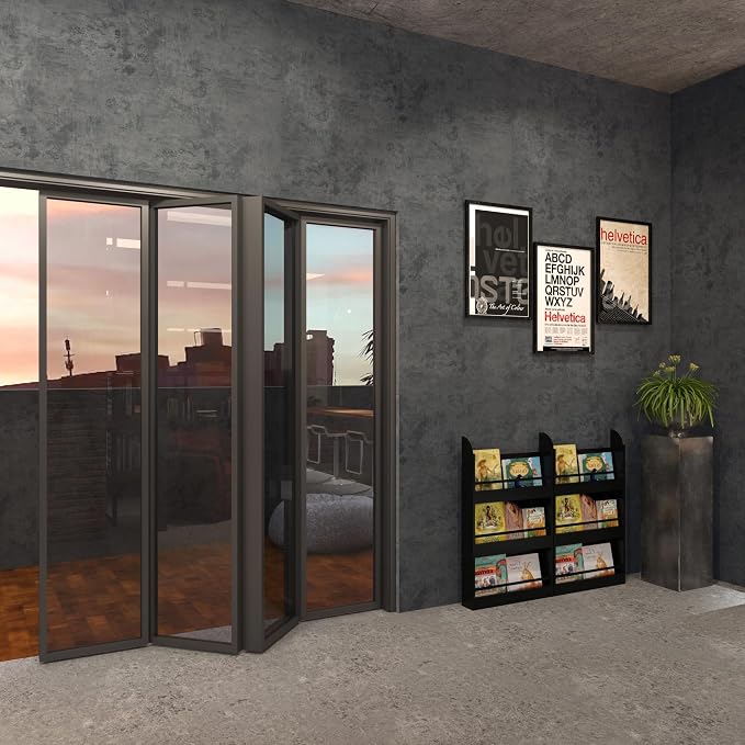 BAYYA Concrete Wallpaper Peel and Stick Wall Paper for Bedrooms Cement Wrap | Dark Blue Grey Concrete Contact Paper 15.8"x591" 3D Industrial Waterproof Removable Wall Covering for Bathroom Bedroom