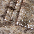Wide Marble Granite Peel and Stick Wallpaper Contact Paper for Countertops | Counter Top Covers Brown Thick Waterproof Self-Adhesive Marble Vinyl Wrap 31.5x354inch Dark Wall Paper for Kitchen Bathroom
