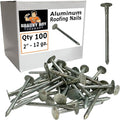 2”- ALUMINUM - Roofing Vinyl siding facia nails - 6d - Qty (100)