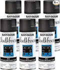 Rust-Oleum 301438-6PK Specialty Chalkboard Spray Paint, 11 oz, Black, (Pack of 6)