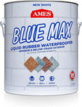 AMES BMX1WRG 1 Gallon Blue Max, White Liquid Rubber Waterproofer,Regular Grade 1 Gallon - for Use in Interior & Below-Grade Exterior - Concrete Sealer, House Paint and More.