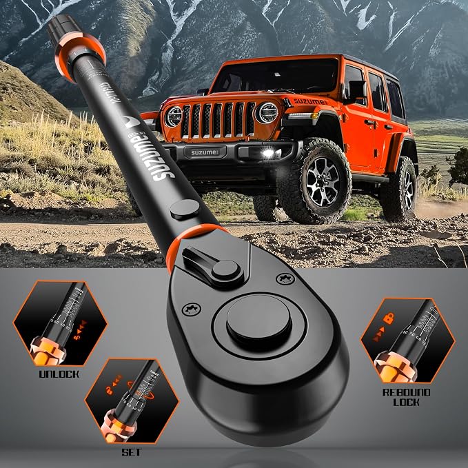 Torque Wrench 1/2 Inch Drive Click (25-250 Ft. Lb/ 32.5-325 N.m) | ±3% Accuracy Dual-Direction Dual-Scale CR-V 72-tooth for Truck, Car, Motorcycle, SUV repair with Storage Case