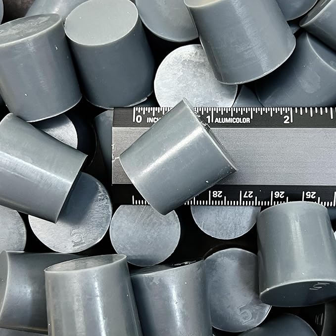 High Temp Masking Supply .906" x 1.063" (29/32 x 1 1/16) Silicone Rubber Plugs - Tapered Stoppers for Powder Coating, Painting, Automotive, Crafts, DIY - Non-Toxic, Flexible, Reusable STP5 (25 Pack)
