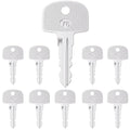 Heavy Ignition Keys, 10Pcs 601 Sany Key fits Sany Mini Excavator Crane Ferris Mower Bluebird School Polaris Snowmobile Broderson and Bus