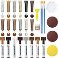 Oriflame Wood Furniture Repair Kit: 12-Color Filler and 8-Color Markers - Wood Touch Up for Scratches/Cracks/Holes/Stains in Floors/Table/Cabinets(Hardwood/Laminate) (Colorful)