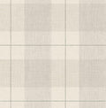 NextWall Lenox Hill Plaid Peel and Stick Wallpaper (Neutral)