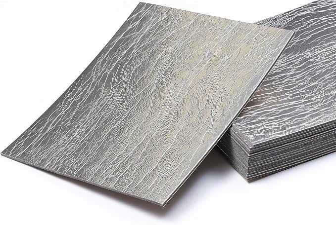 Siless Liner 157 mil 18 sqft Aluminum Foil Finish Car Sound Deadening & Heat Insulation Closed Cell Foam - PE Foam Sound Deadener
