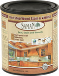 SamaN Interior One Step Wood Seal, Stain and Varnish – Oil Based Odorless Dye - Protection for Furniture and Fine Wood (Golden Maple SAM-302, 32 oz)