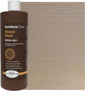 Furniture Clinic Wood Stain | White Ash | Water Based | Fast Drying, Low Odor, & Non-Toxic | for Indoor & Outdoor Furniture and More | Multiple Finishes | (17oz / 500ml)